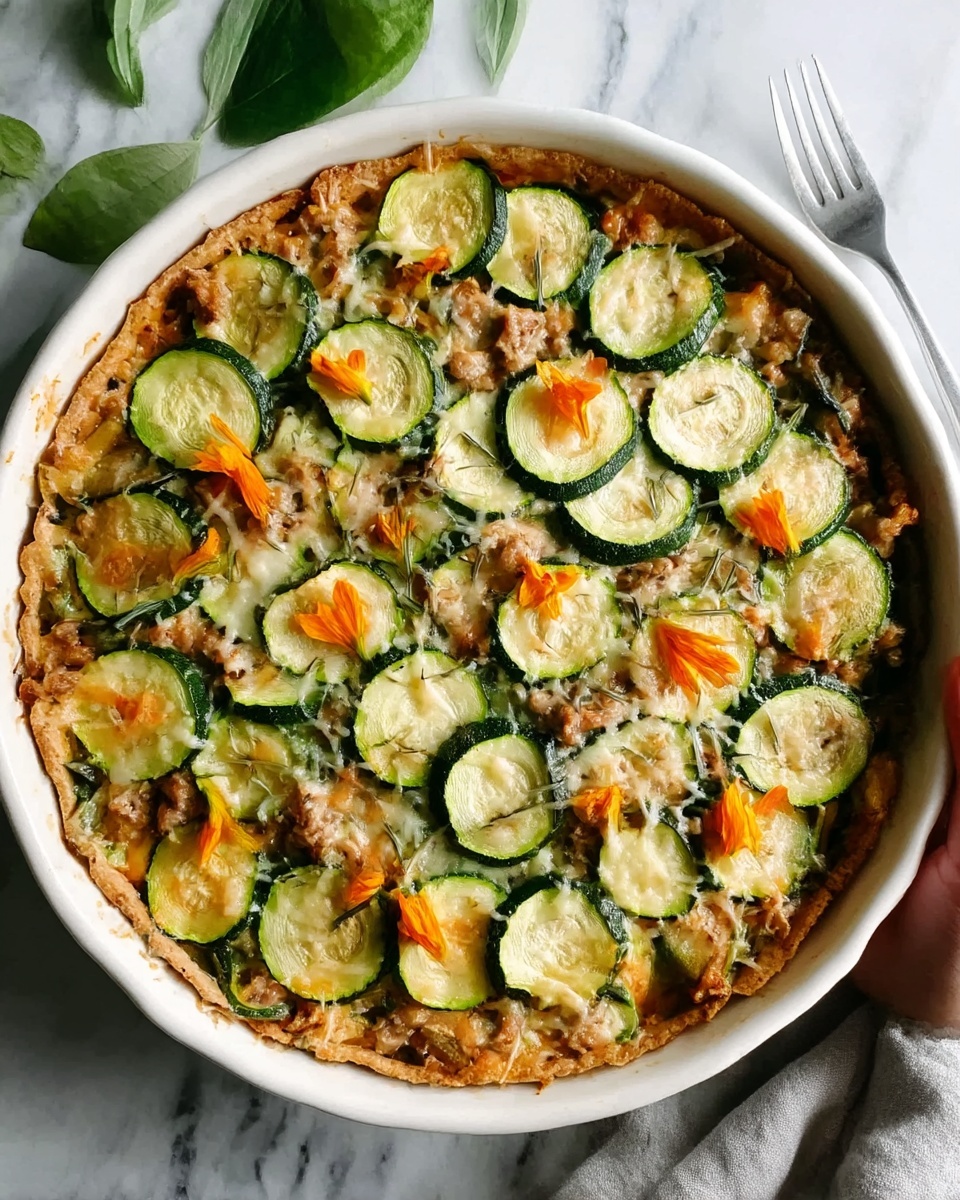 Savory Ground Turkey Zucchini Casserole Recipe - Recipe Image