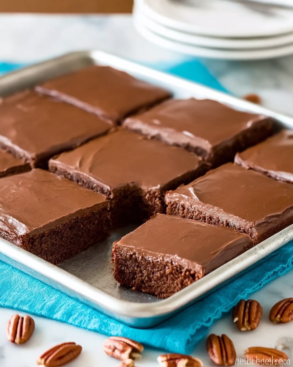 Easy Texas Sheet Cake Recipe - Recipe Image