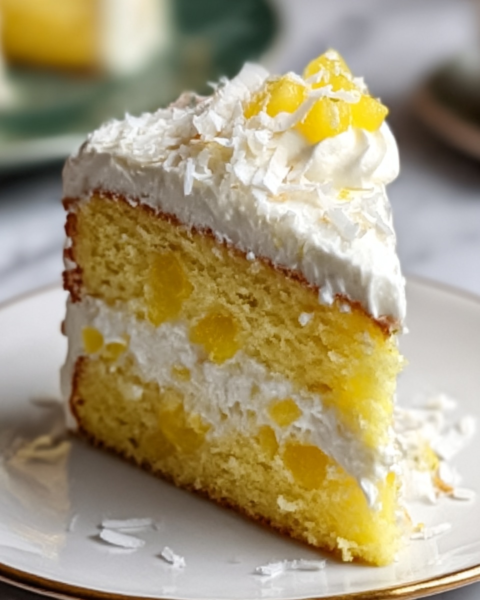 Pineapple and Coconut Dream Cake Recipe - Recipe Image