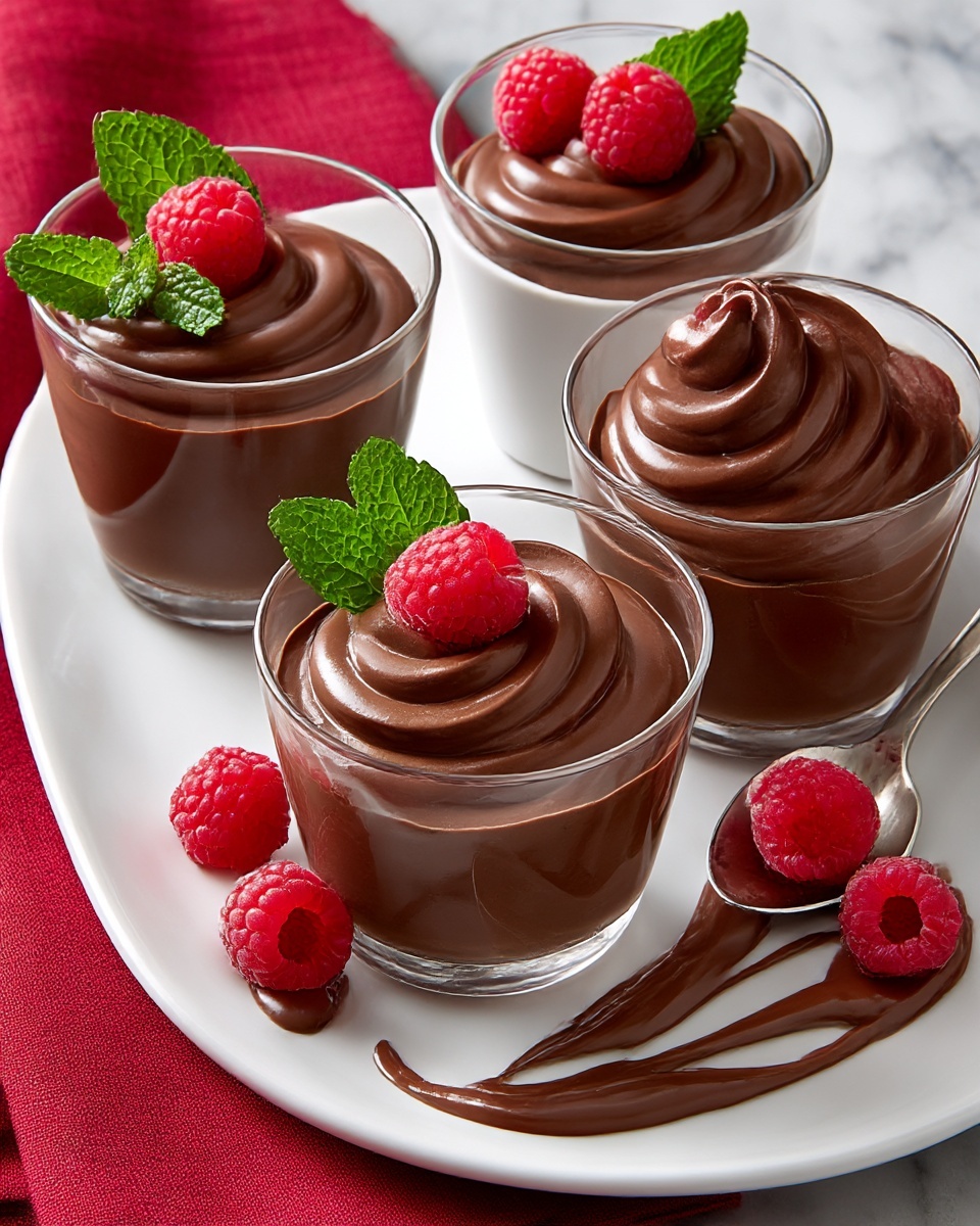 Chocolate Mousse with Raspberry Coulis Recipe - Recipe Image