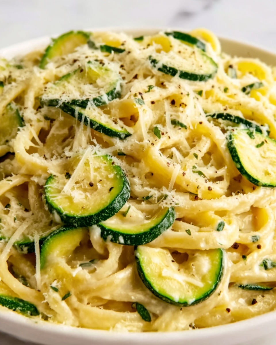 Creamy Courgette Pasta Recipe - Recipe Image