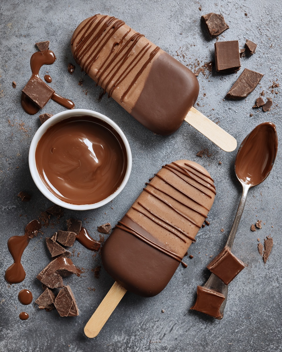 Chocolate Ice Cream Bars Recipe - Recipe Image