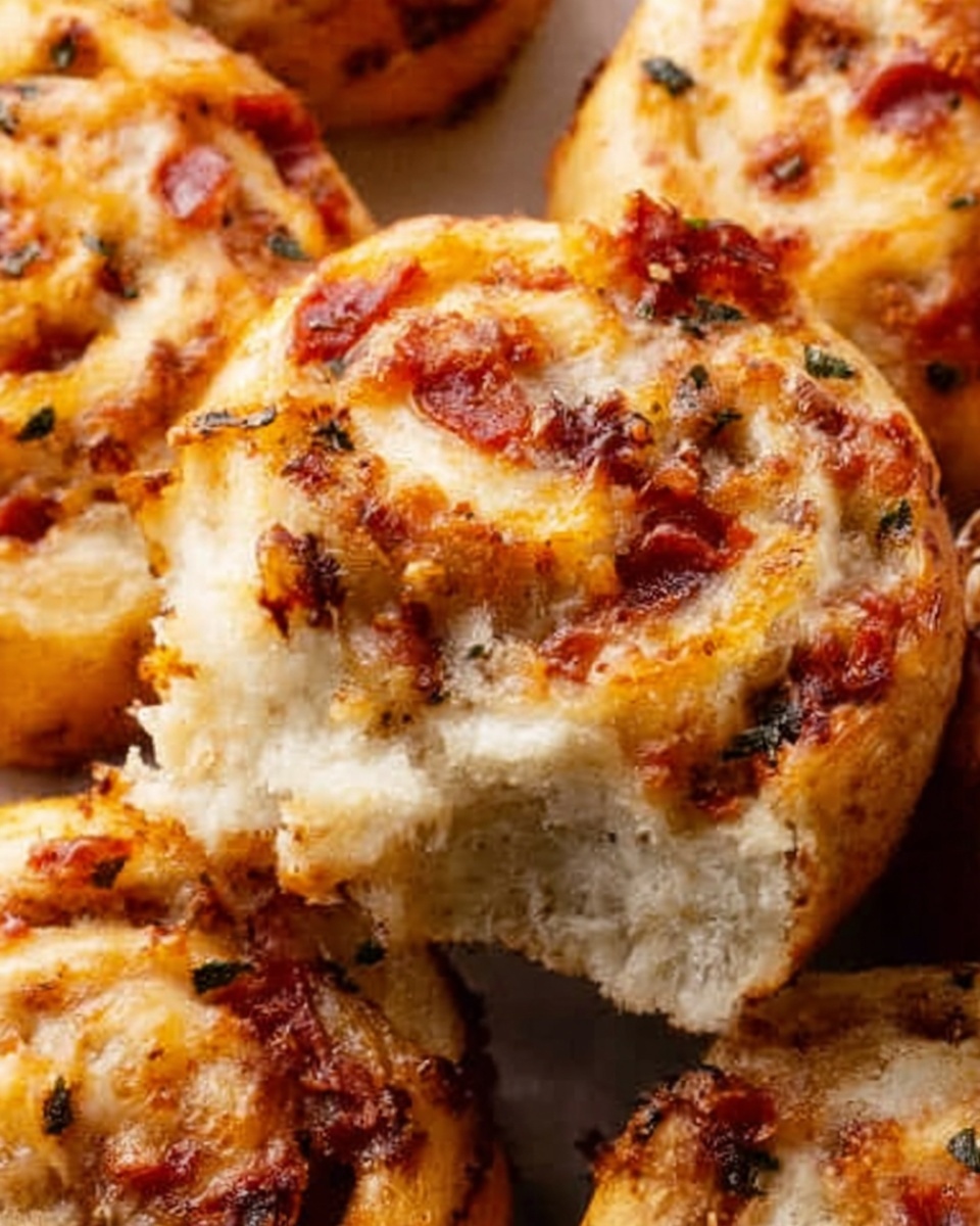 Cheesy Supreme Pizza Rolls Recipe - Recipe Image