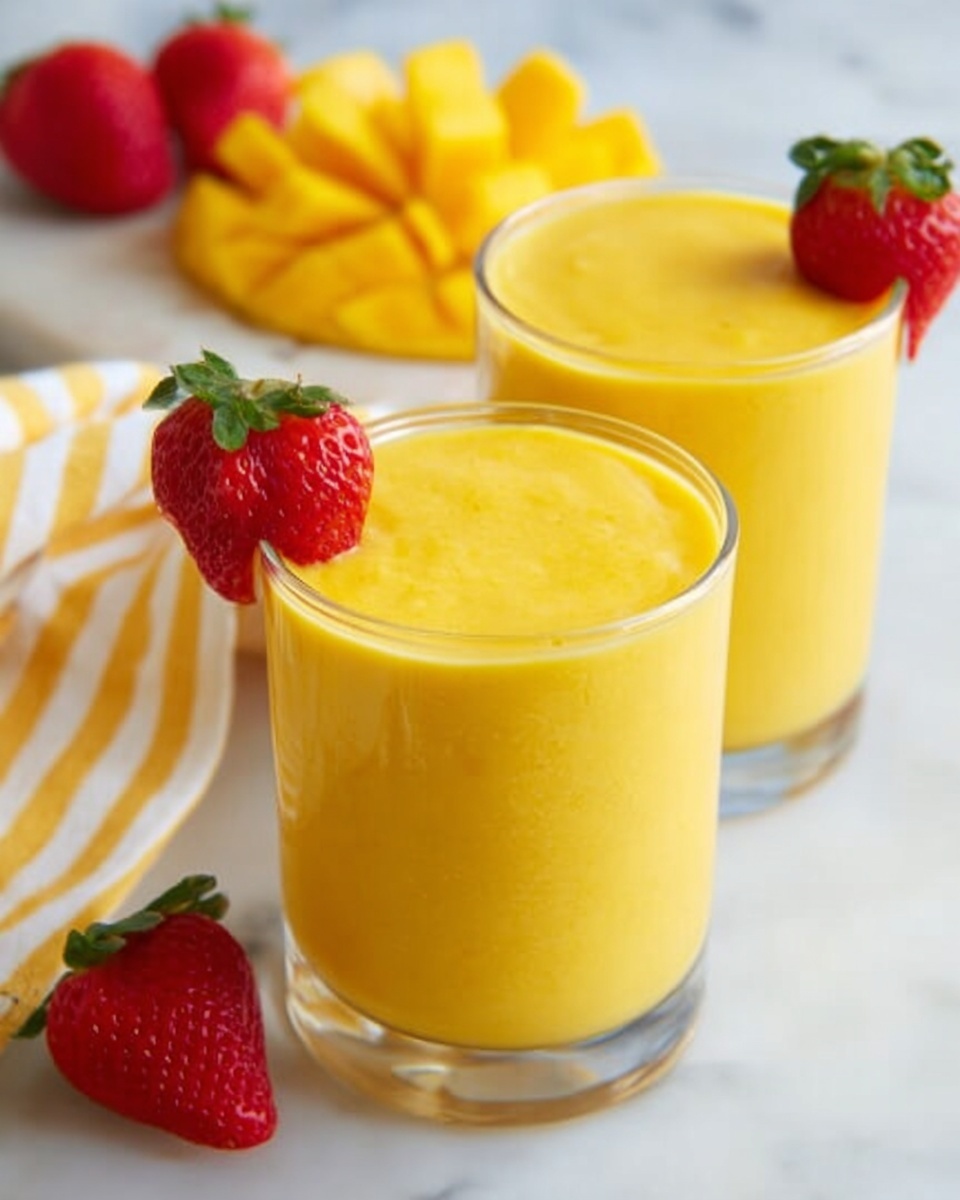 Peach Mango Smoothie Recipe - Recipe Image
