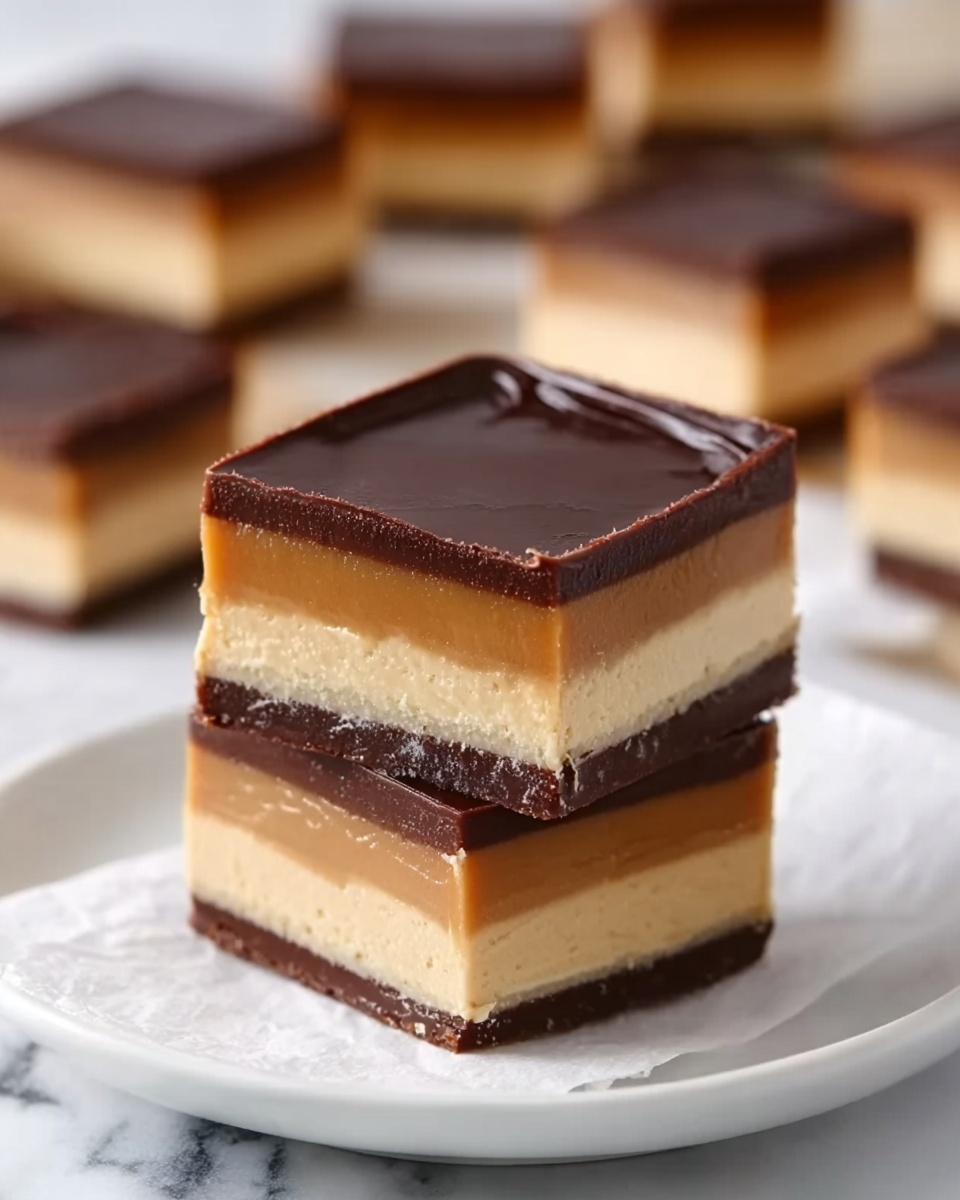No-Bake Peanut Butter Buckeye Bars Recipe - Recipe Image