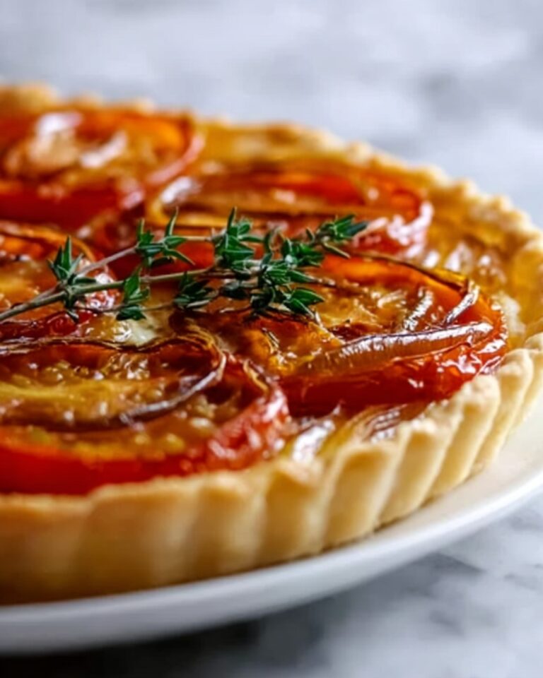 Beefsteak Tomato Tart with Caramelized Onions & Thyme Recipe