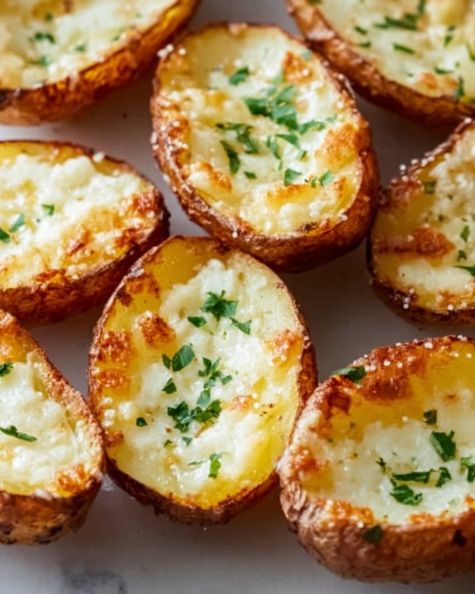 Baked Garlic Parmesan Potato Wedges Recipe - Recipe Image