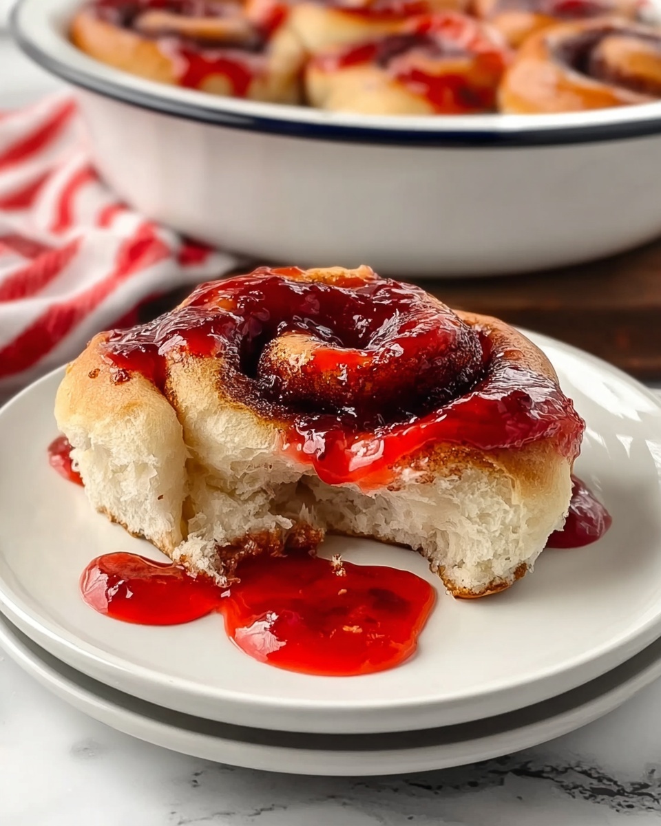 Crock Pot Cinnamon Rolls with Cherry Pie Filling Recipe - Recipe Image