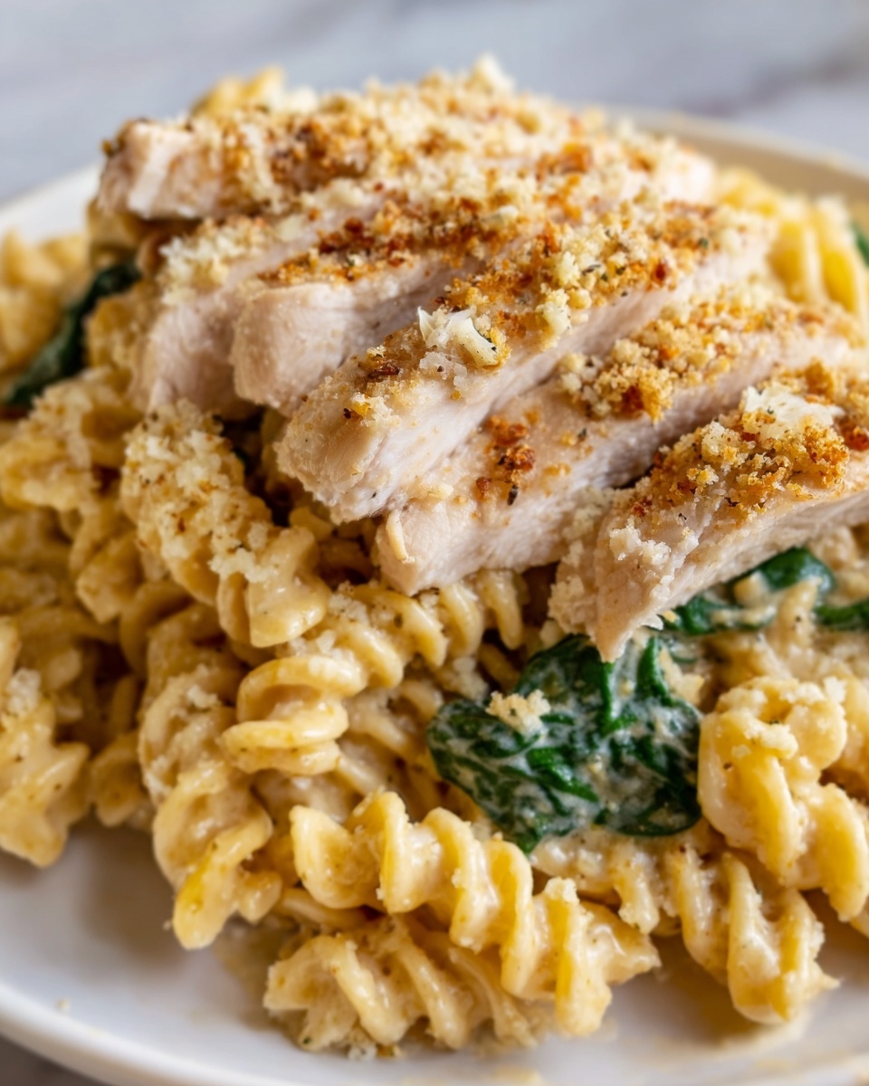 Creamy Parmesan Chicken Pasta Recipe - Recipe Image