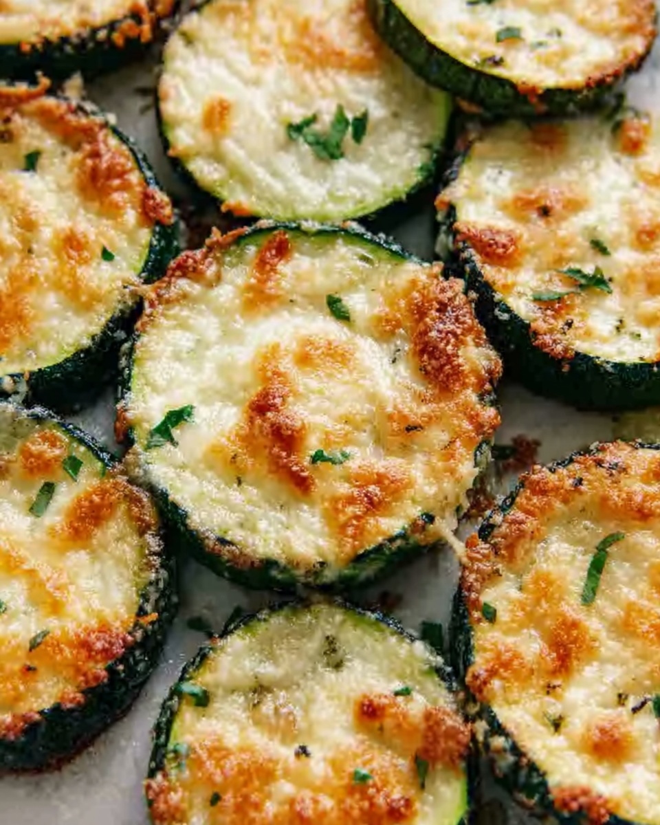 Crispy Parmesan Zucchini Rounds Recipe - Recipe Image