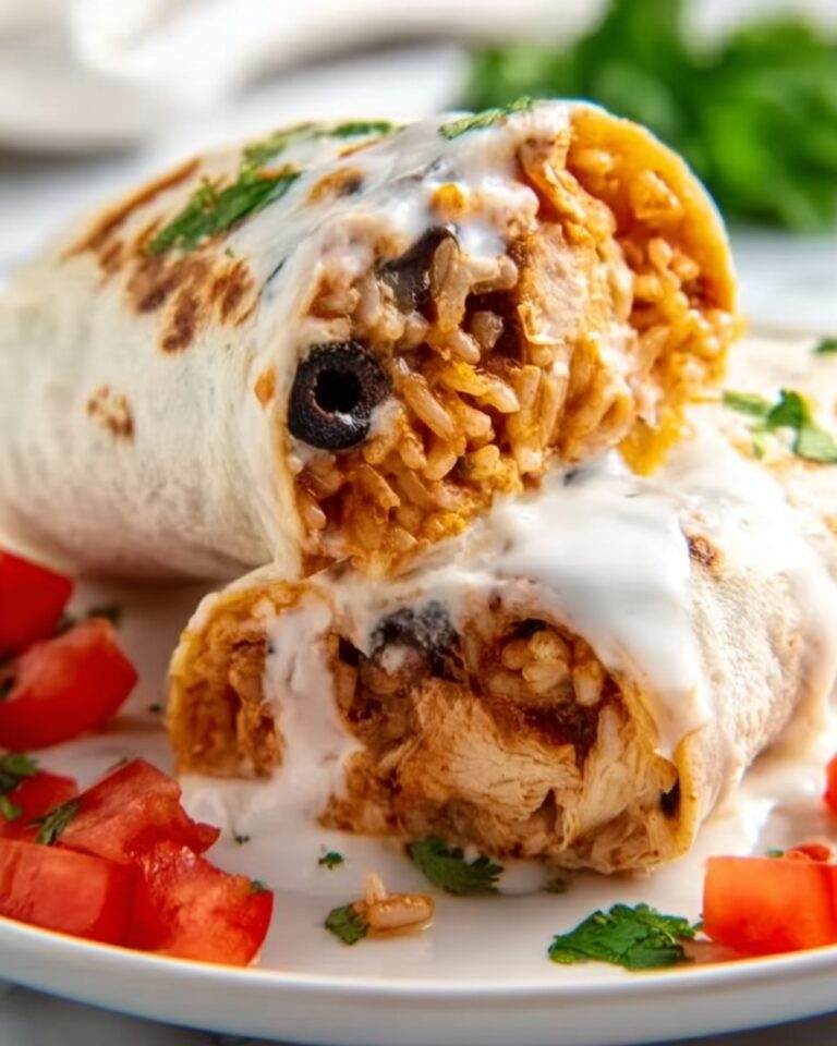 Smothered Baked Chicken Burritos Recipe