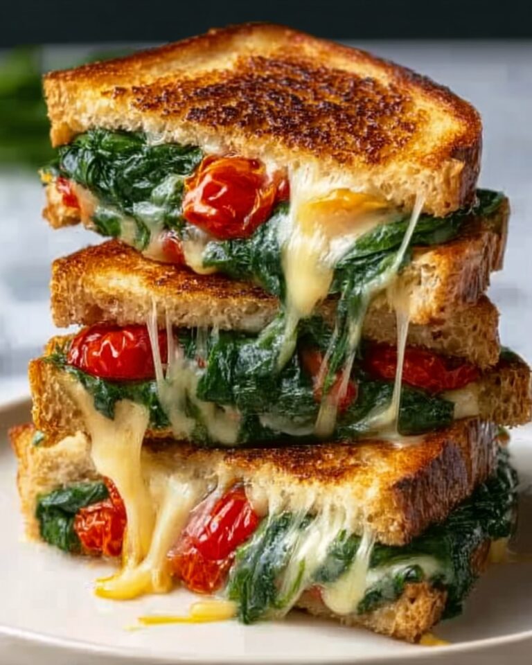 Mediterranean Spinach Grilled Cheese Recipe