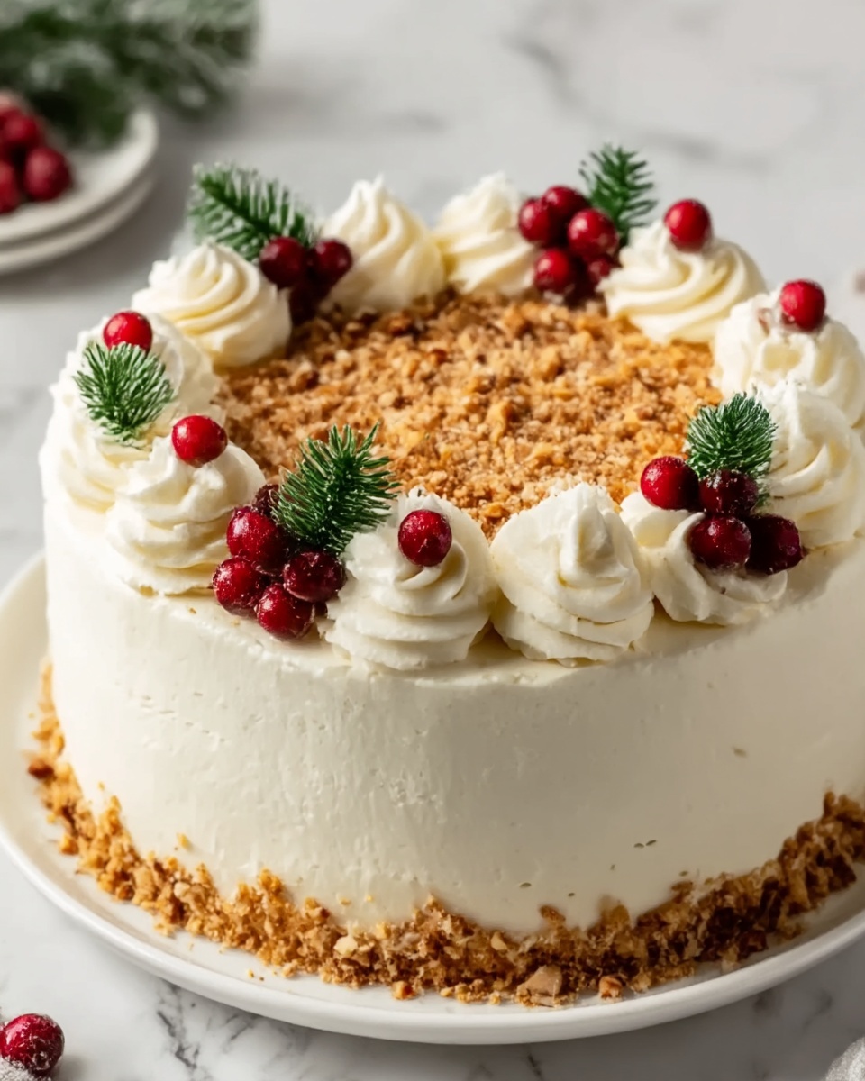 Christmas Spice Cake with Eggnog Buttercream Recipe - Recipe Image