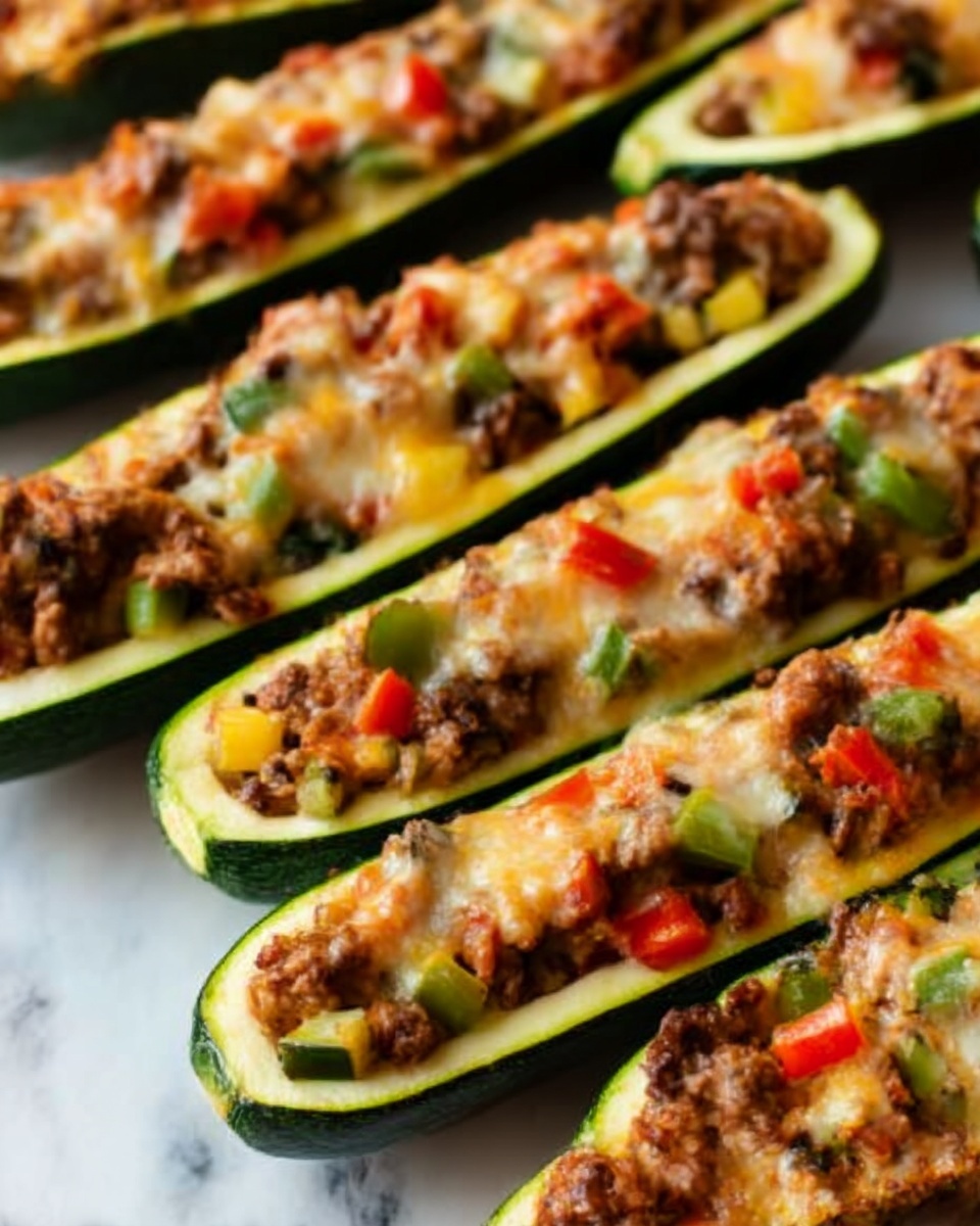 Stuffed Zucchini Boats Recipe - Recipe Image