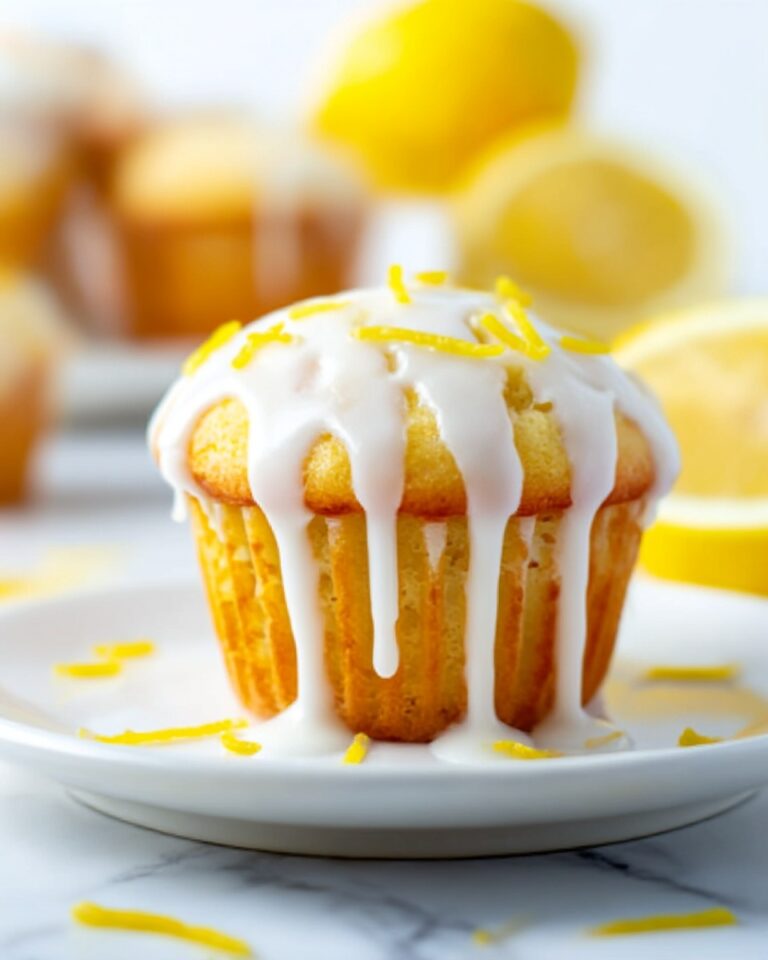 Lemon Muffins with Bright Lemon Glaze Recipe
