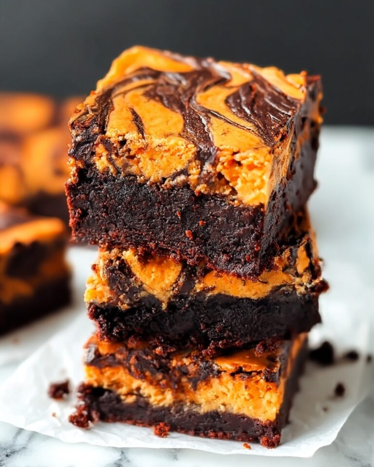 Halloween Cream Cheese Swirl Brownies Recipe