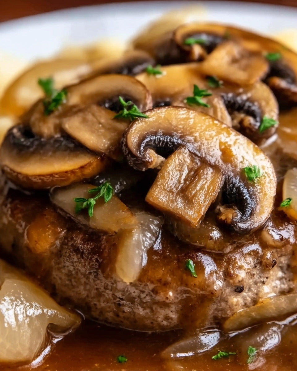 Bobby Flay–Inspired Salisbury Steak Recipe - Recipe Image