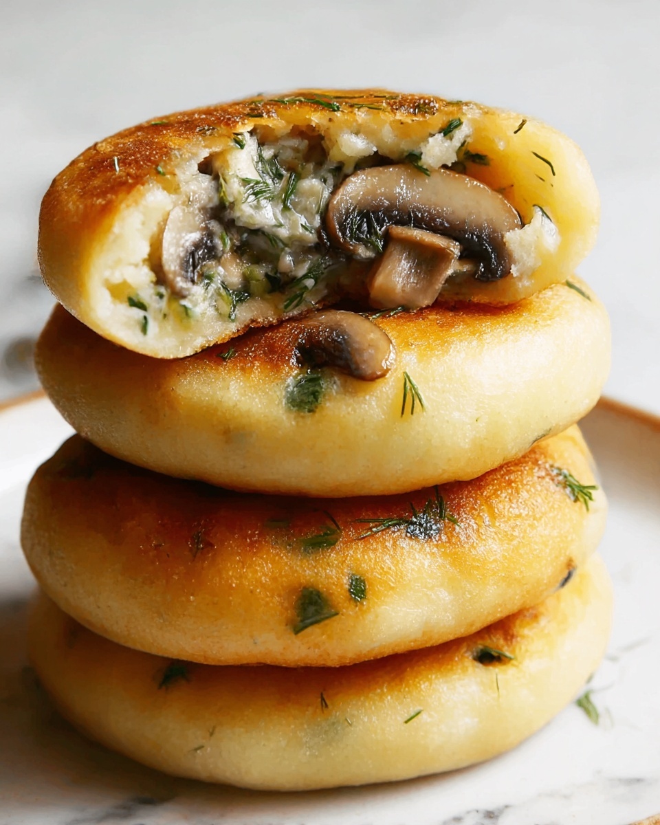 Mushroom Stuffed Potato Cakes Recipe - Recipe Image