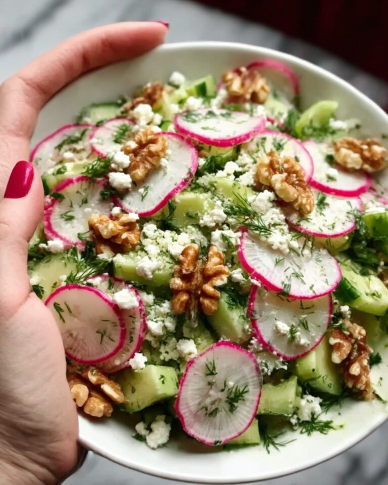 Herb and Radish Salad with Feta and Walnuts Recipe
