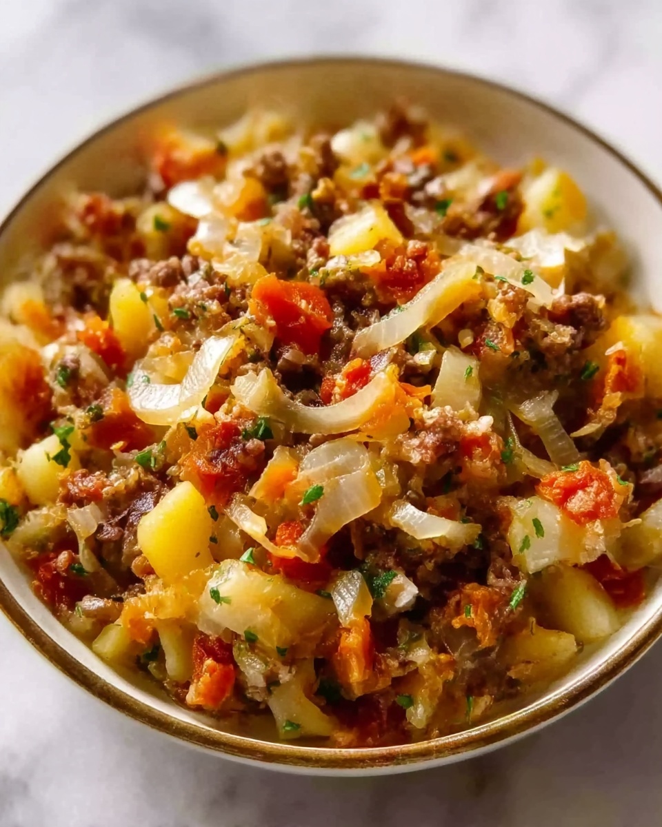 Cabbage and Ground Beef Skillet Recipe - Recipe Image