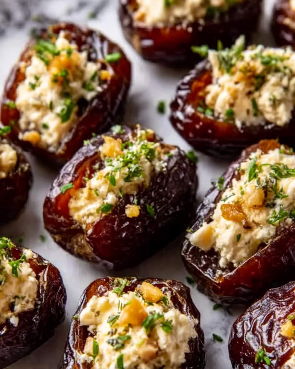 Feta-Parmesan Roasted Stuffed Dates Recipe - Recipe Image