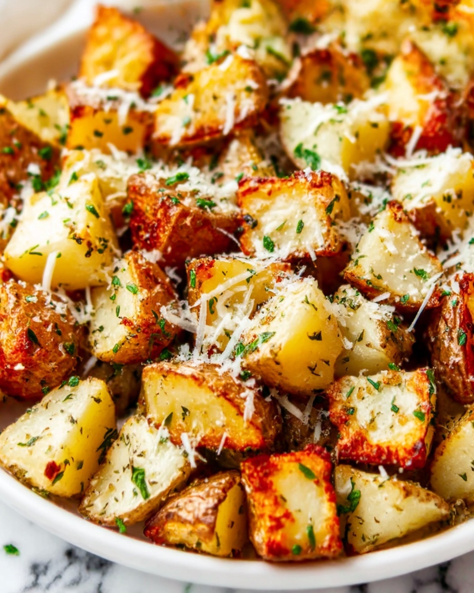 Parmesan Garlic Roasted Potatoes Recipe - Recipe Image