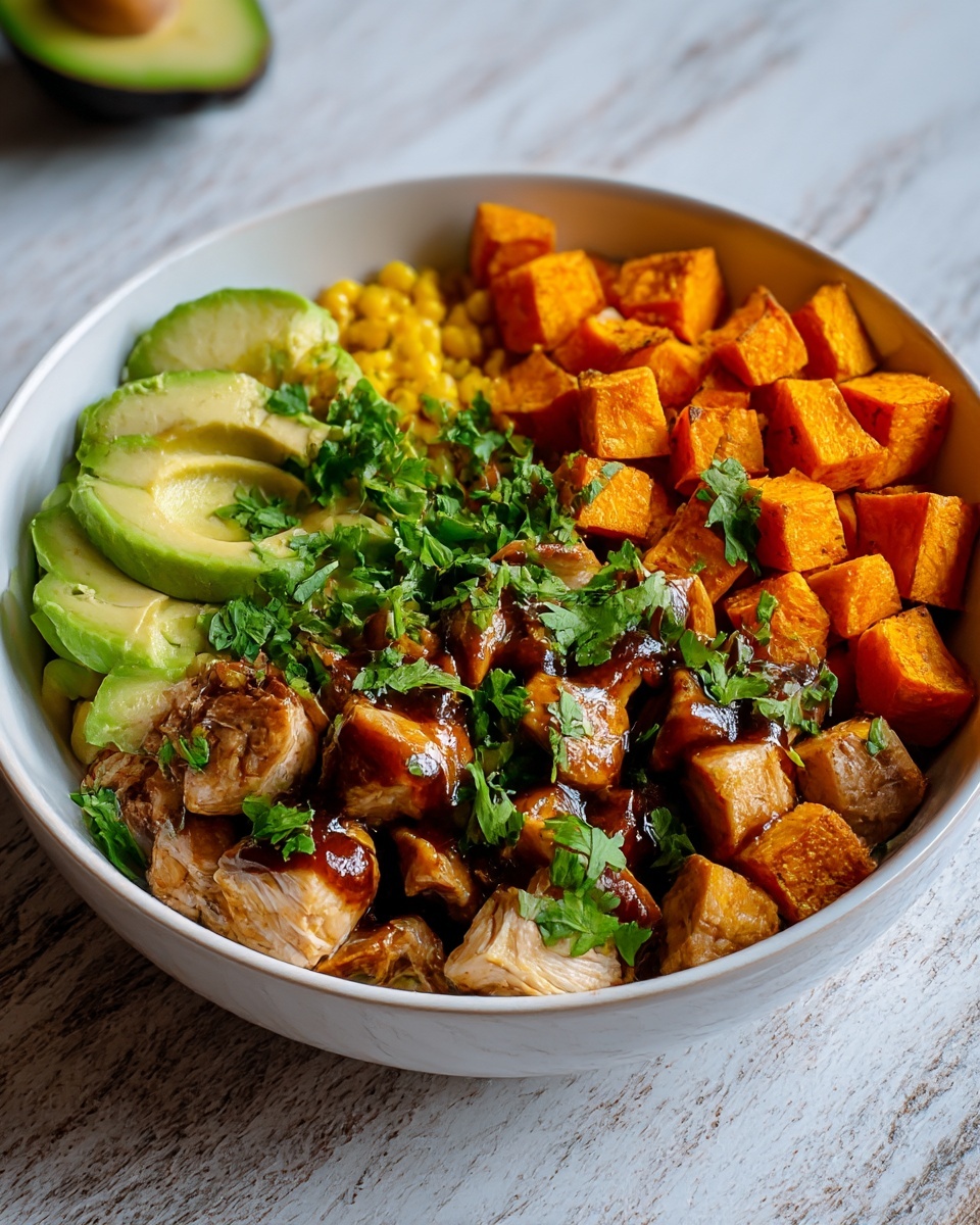 BBQ Chicken Sweet Potato Bowl Recipe - Recipe Image