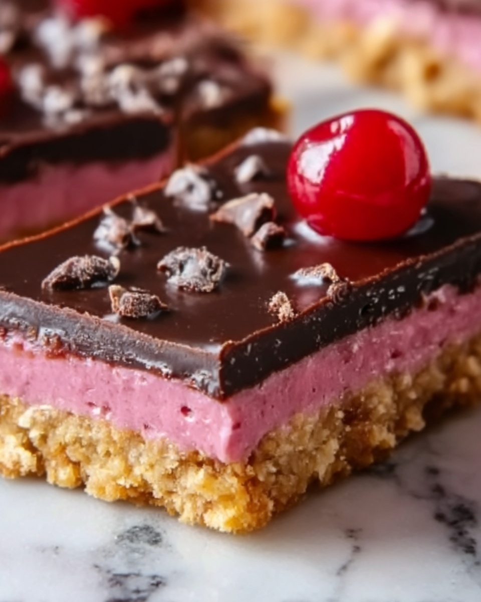 Homemade Cherry Mash Bars Recipe - Recipe Image