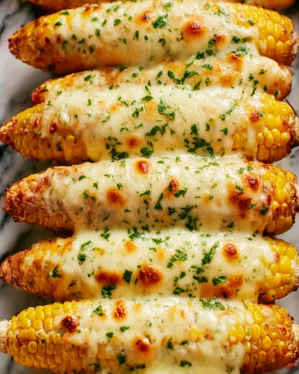 Best Cheesy Garlic Butter Corn on the Cob Recipe - Recipe Image