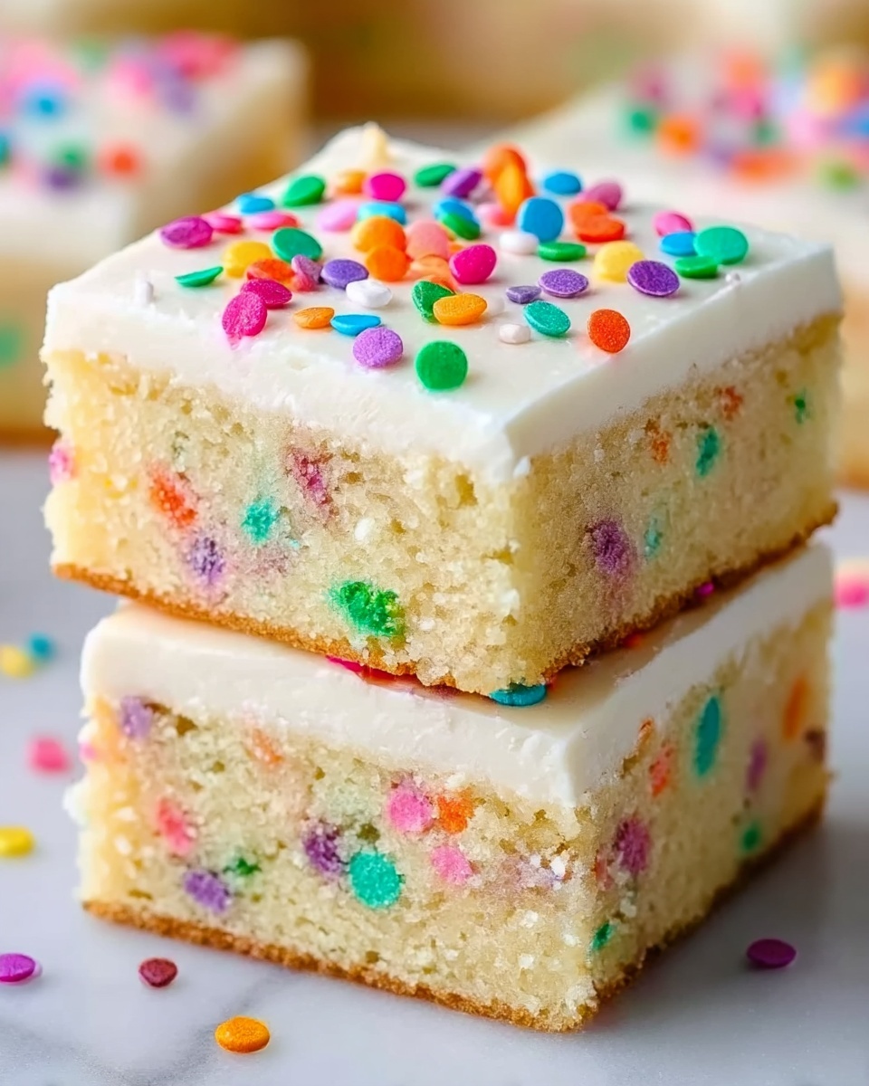 Easy Frosted Sugar Cookie Bars Recipe - Recipe Image
