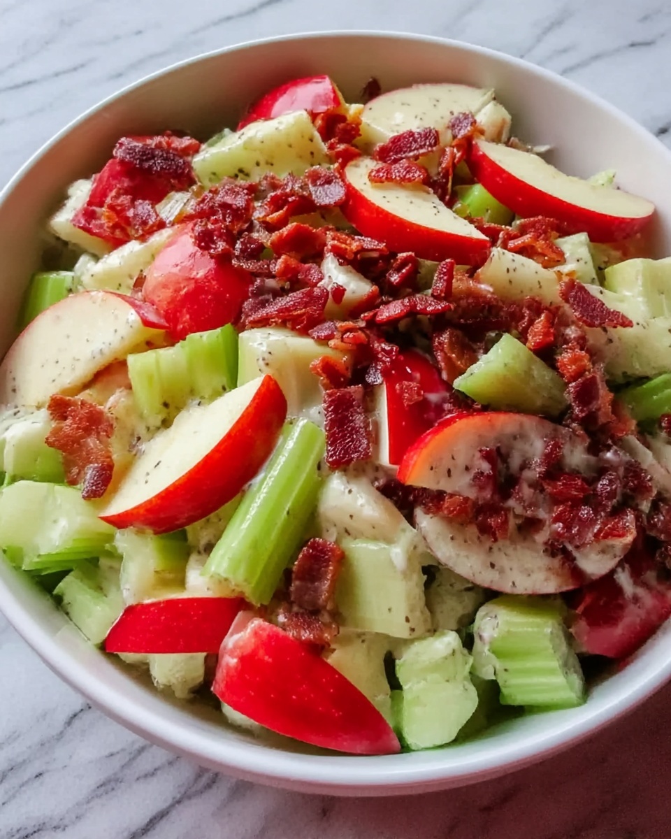 Sweet and Tangy Apple Salad with Walnuts and Cranberries Recipe - Recipe Image