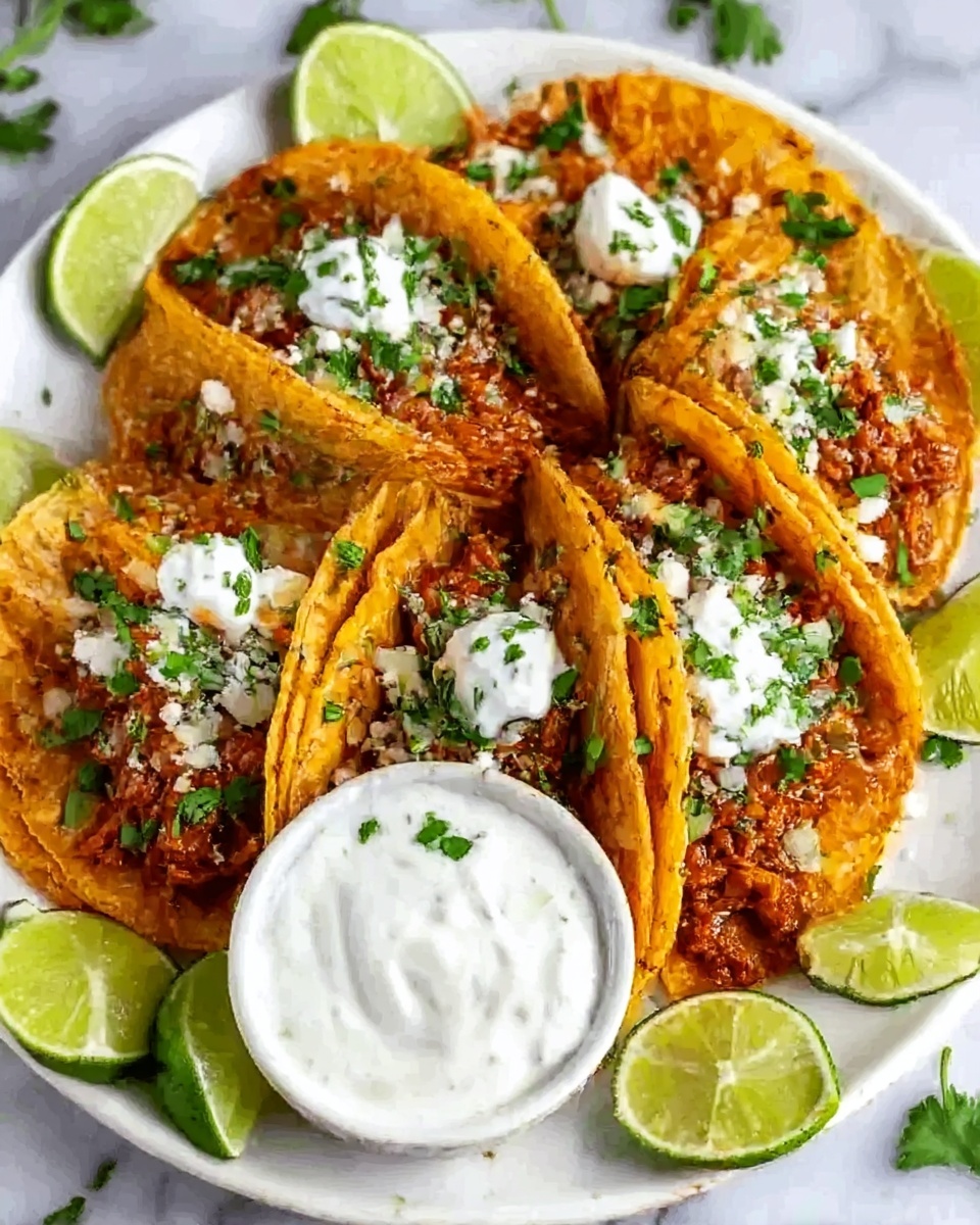 Birria Tostada Stacks Recipe - Recipe Image