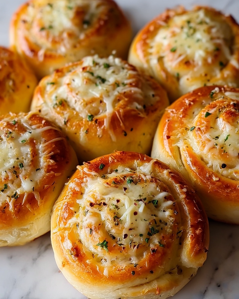 Homemade Garlic Cheese Rolls Recipe - Recipe Image