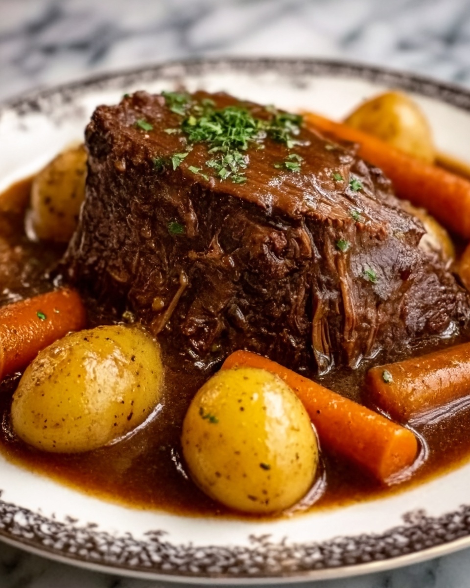 Pot Roast with Carrots & Potatoes Recipe - Recipe Image