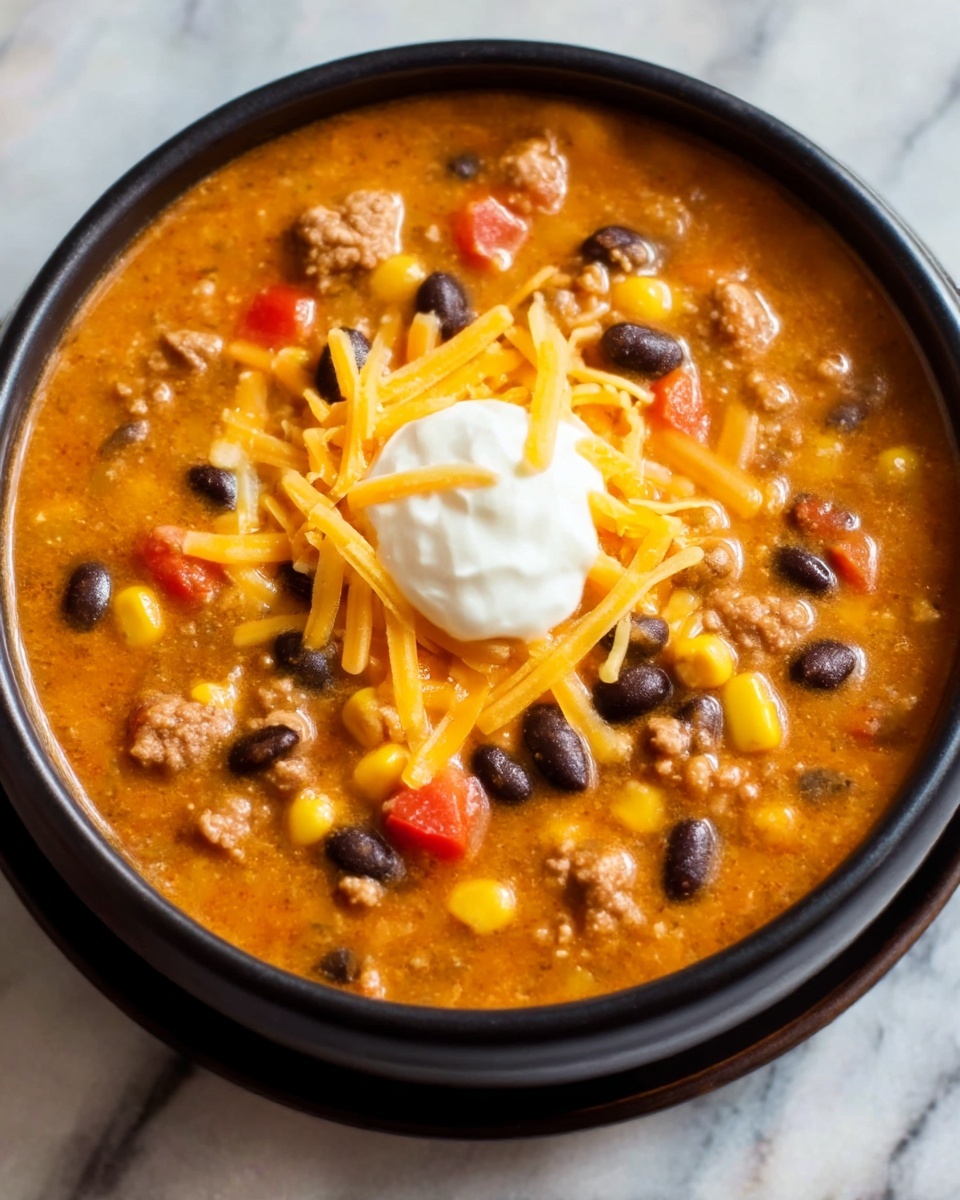 Cheesy Taco Soup Recipe - Recipe Image