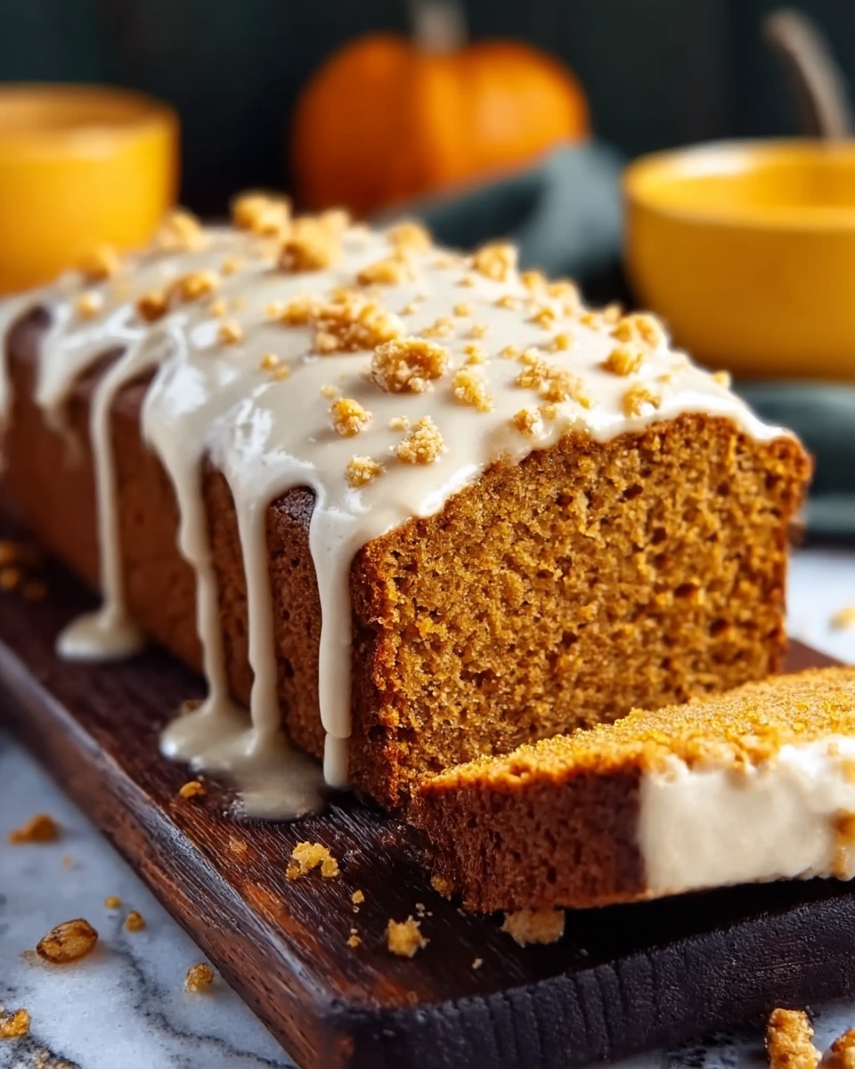 Pumpkin Bread with Salted Brown Butter Glaze Recipe - Recipe Image