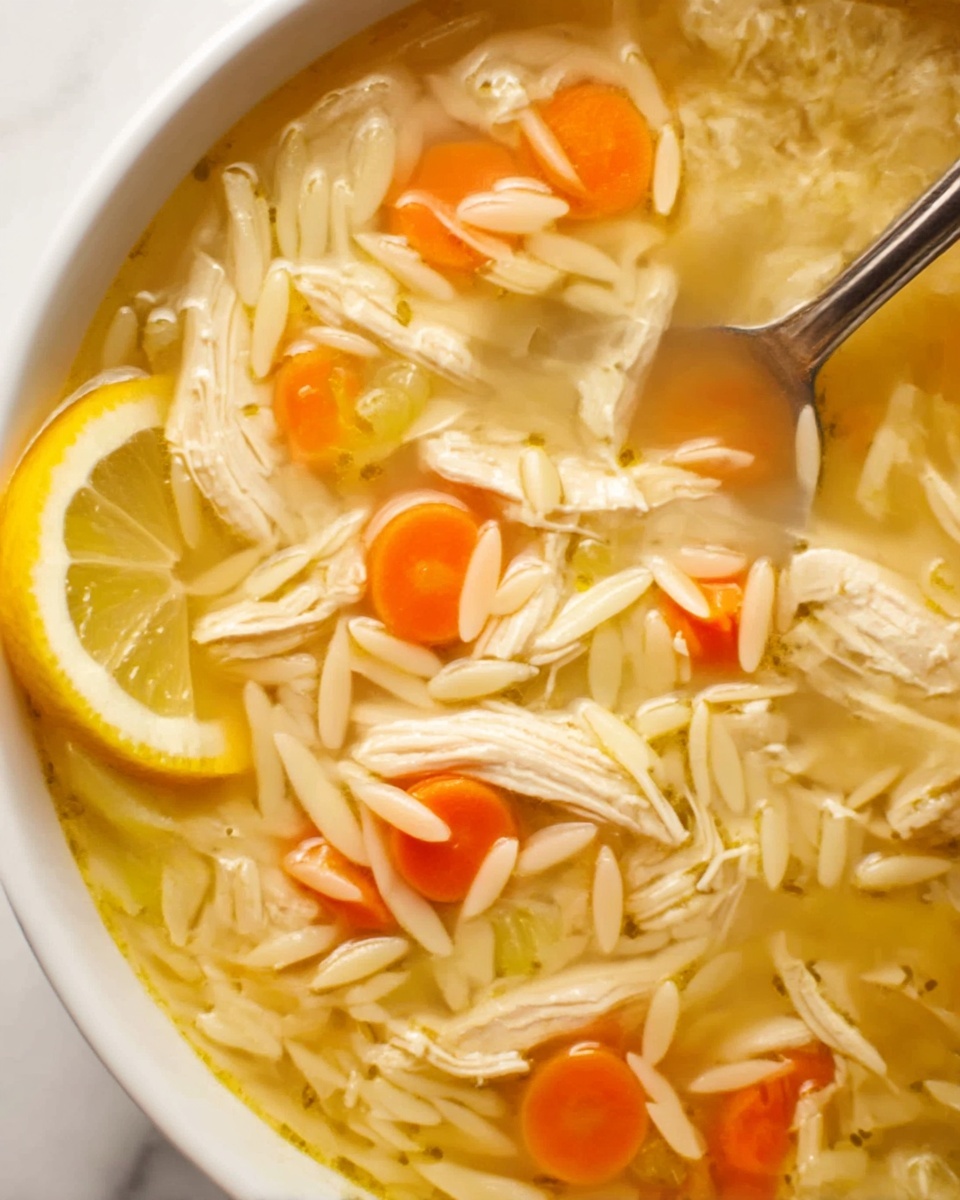 Lemon Chicken Orzo Soup Recipe - Recipe Image