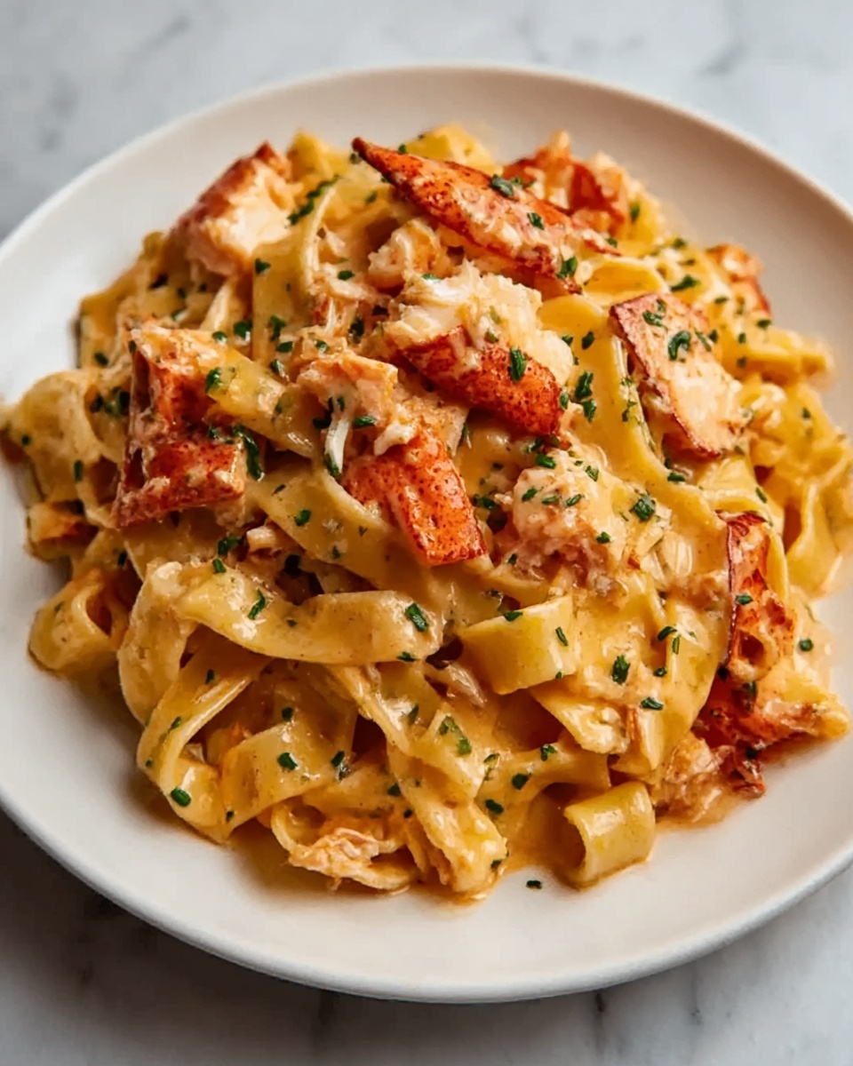 Creamy Tomato and Lobster Pasta Recipe - Recipe Image