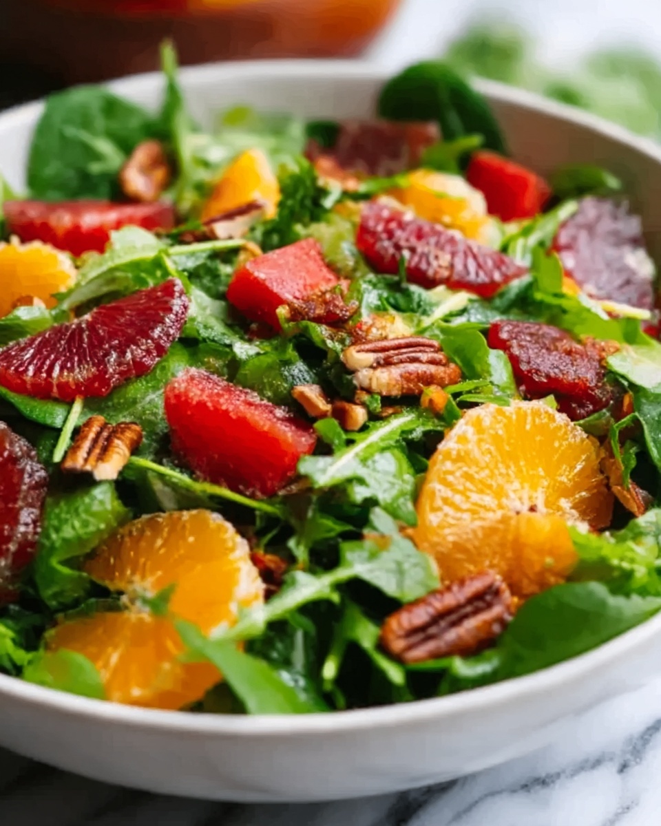 Citrus Arugula Salad with Goat Cheese and Toasted Nuts Recipe - Recipe Image