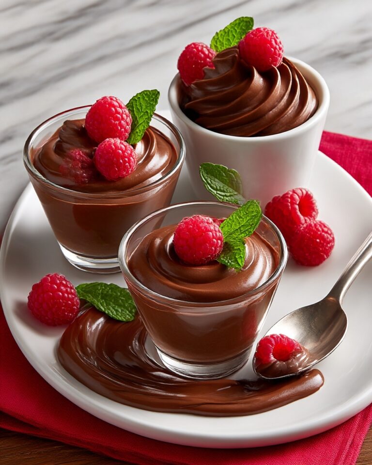 Chocolate Mousse with Raspberry Coulis Recipe