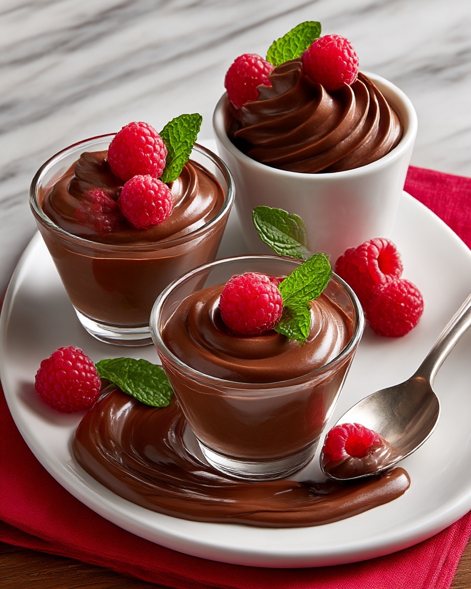 Chocolate Mousse with Raspberry Coulis Recipe - Recipe Image