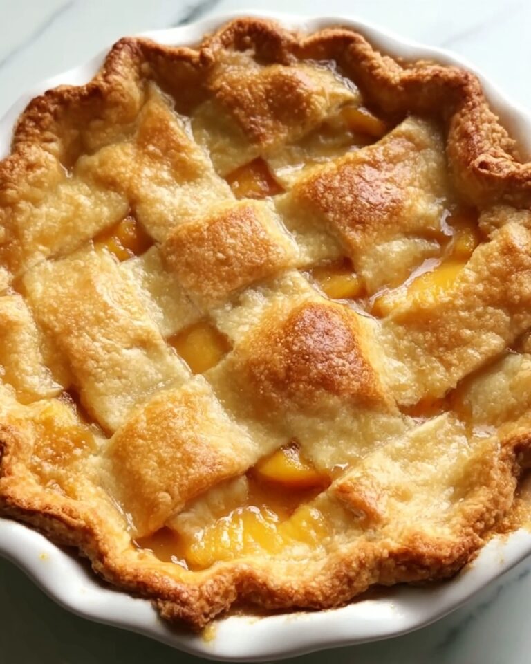 Triple Crust Peach Cobbler Recipe