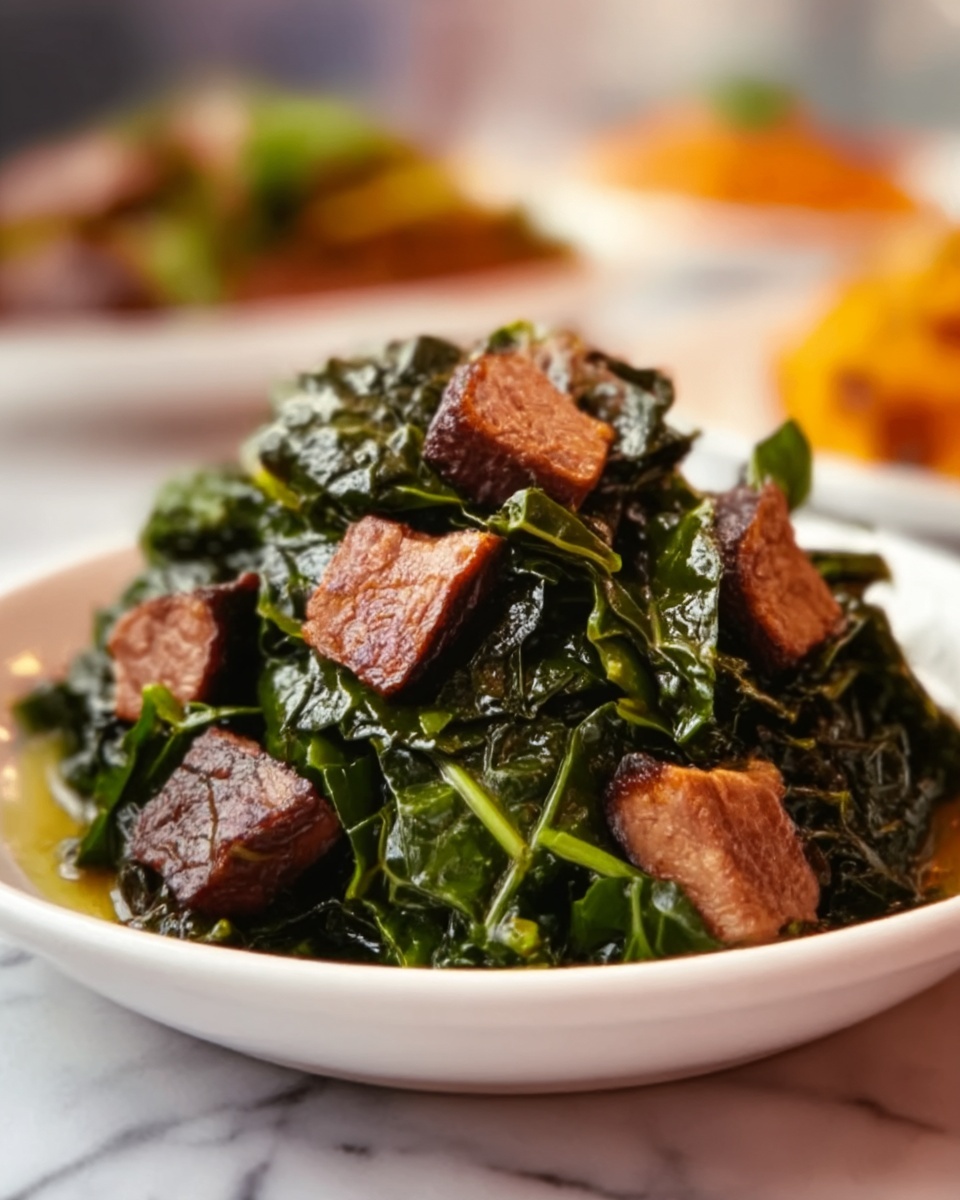 Collard Greens with Smoked Ham Hocks Recipe - Recipe Image
