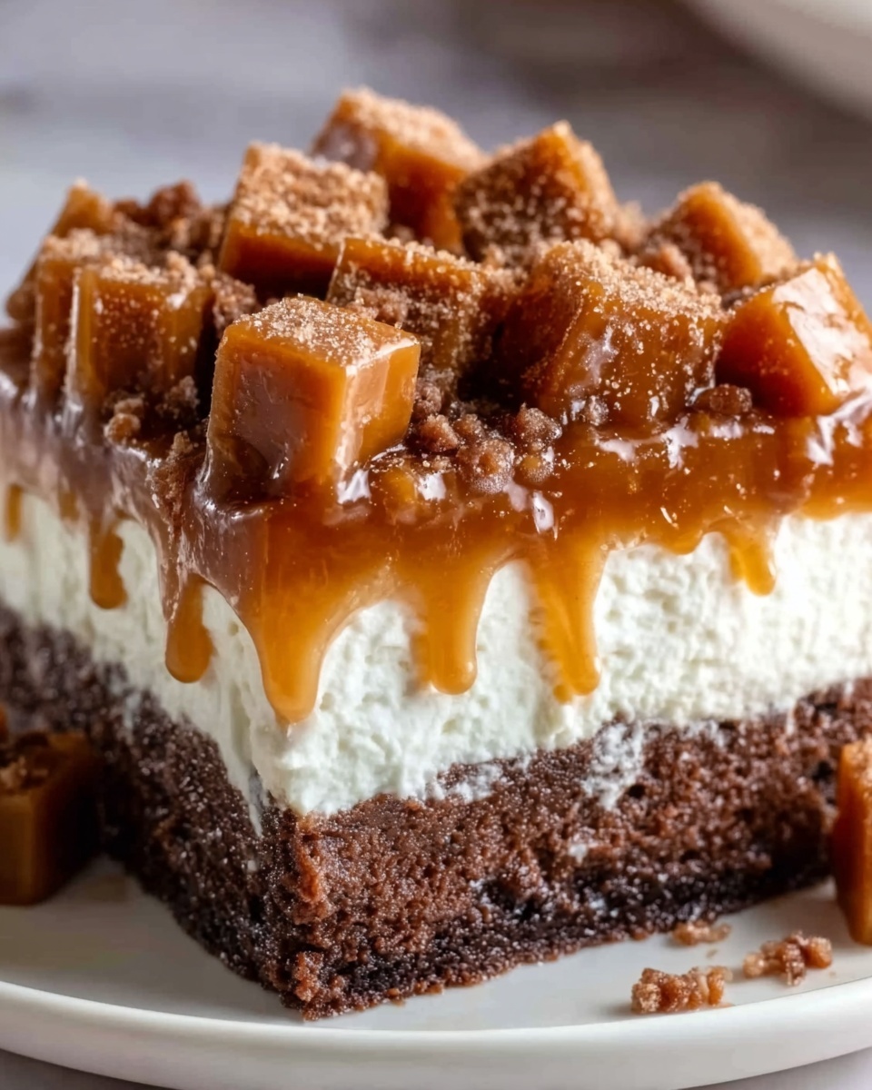 Butterfinger Candy Bar Poke Cake Recipe - Recipe Image