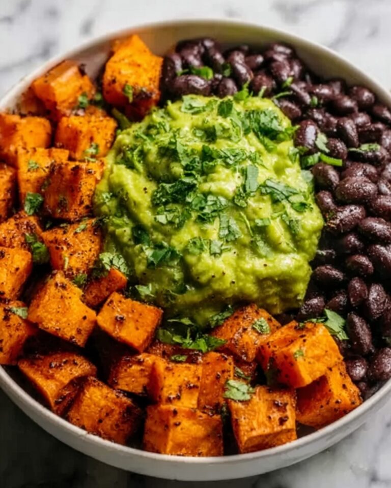 Sweet Potato and Black Bean Bowls with Avocado Lime Dressing Recipe