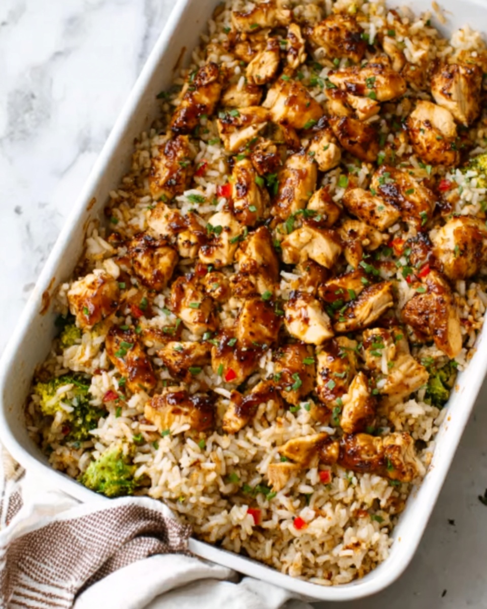Teriyaki Chicken and Rice Casserole Recipe - Recipe Image