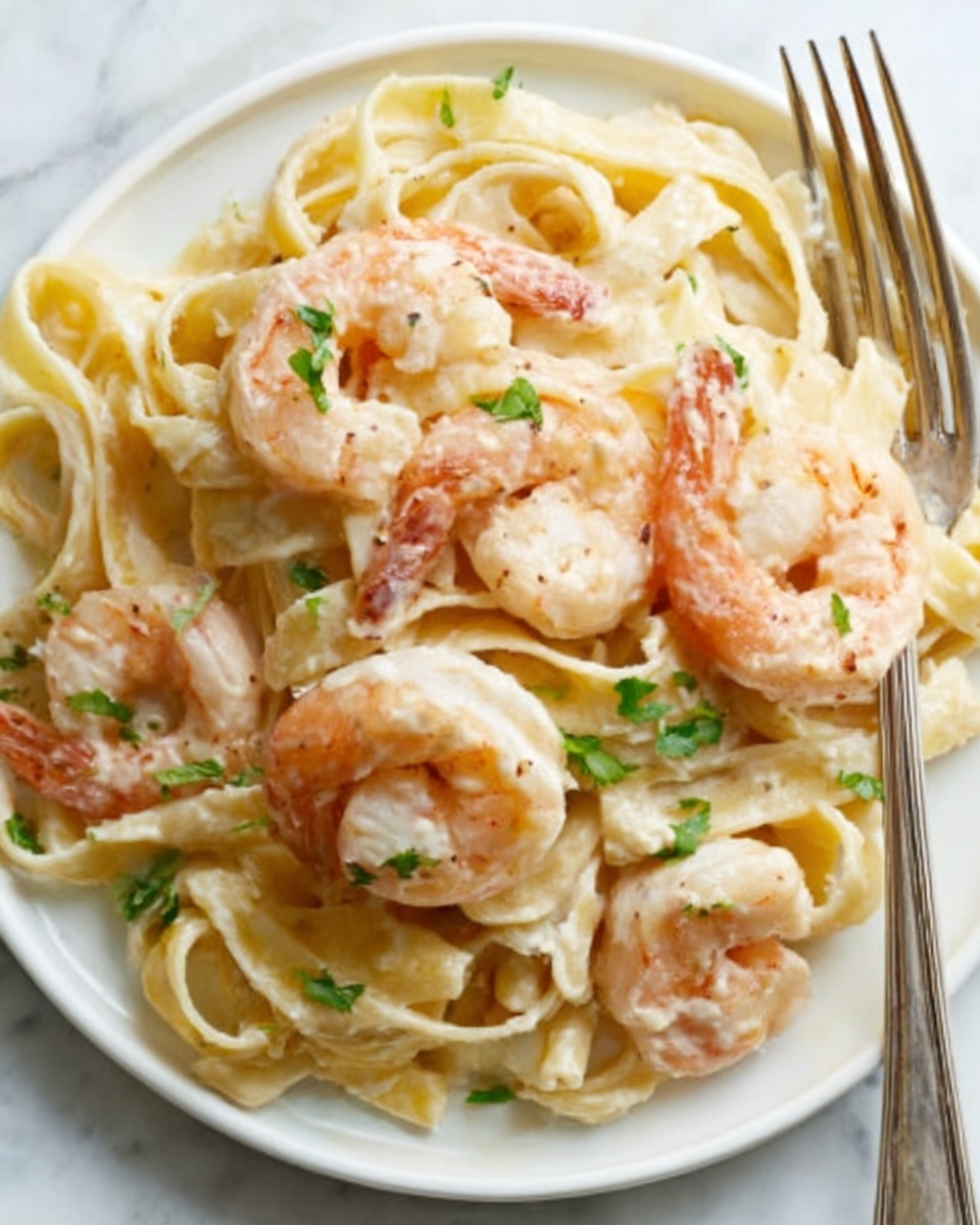 Shrimp Fettuccine Alfredo Recipe - Recipe Image