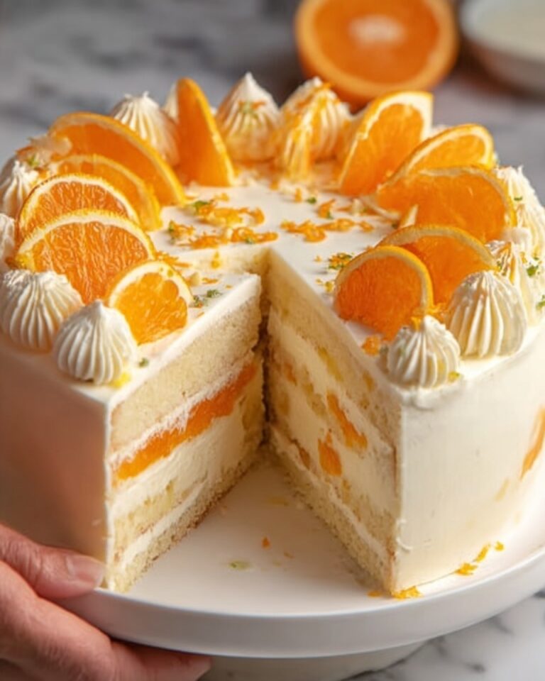 Orange Creamsicle Ice Cream Cake Recipe