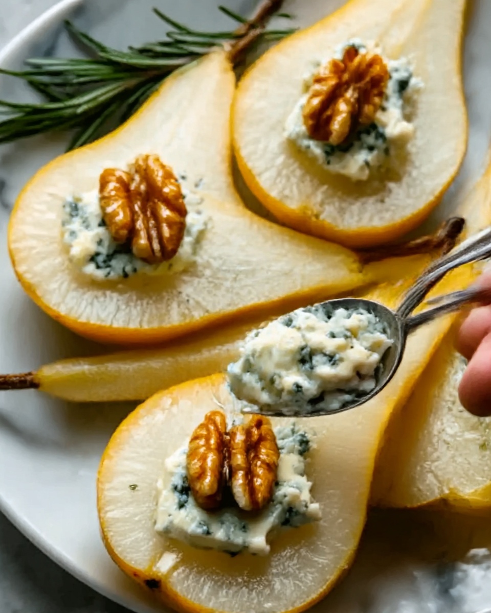 Blue Cheese Stuffed Pears Recipe - Recipe Image