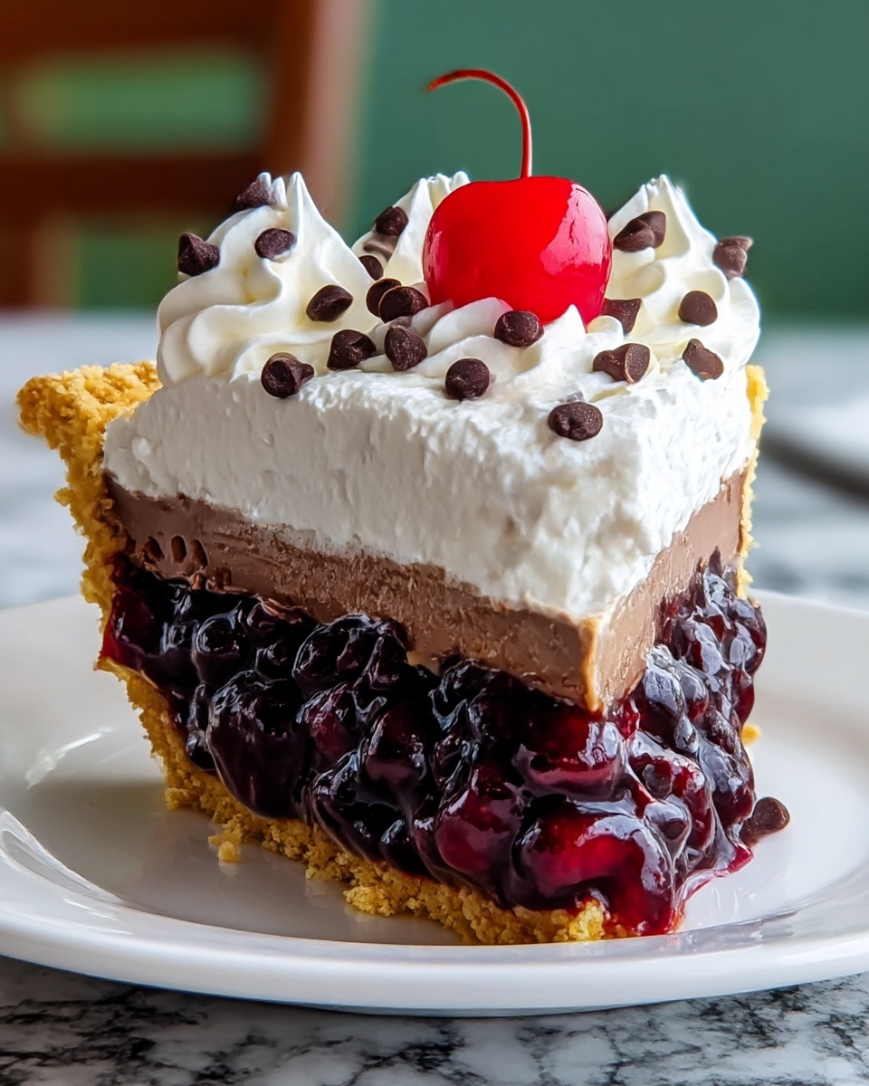 Chocolate Cherry Cream Pie: A Decadent Dessert Recipe - Recipe Image